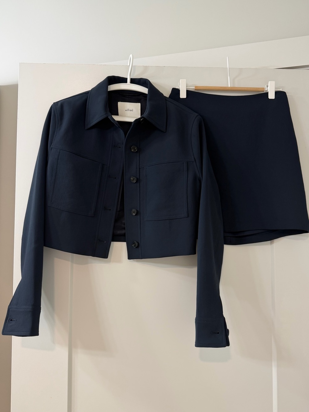 (SET) Aritzia Wilfred Little Cropped Jacket - Crepette™ and Skirt